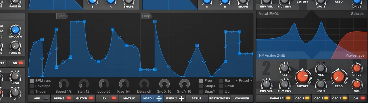 Drag & Drop modulation