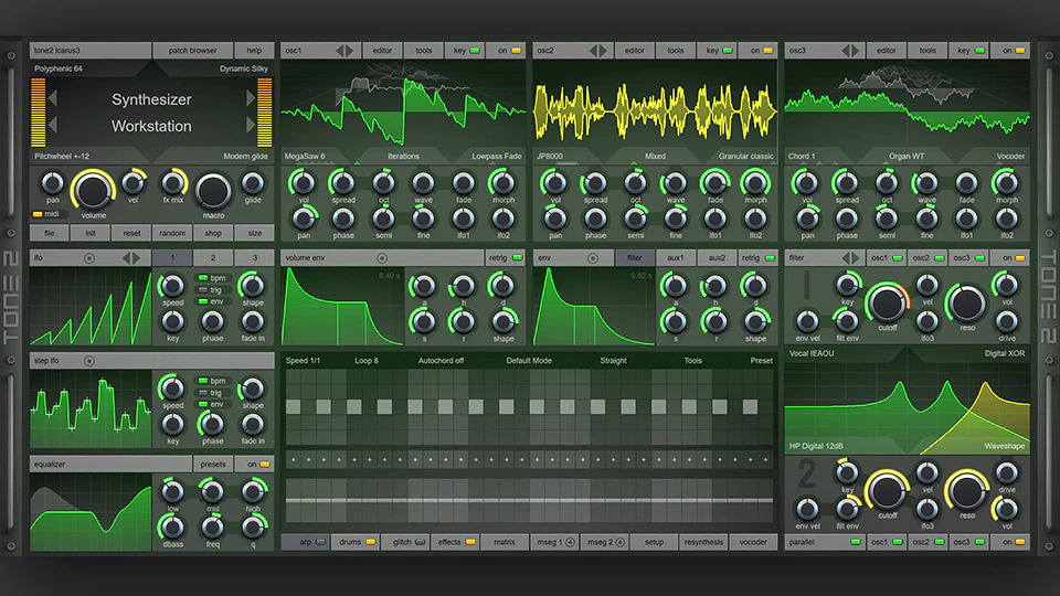 Tone2 Icarus VST AudioUnit synthesizer
