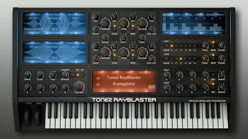 Tone2 RayBlaster VST AudioUnit synthesizer